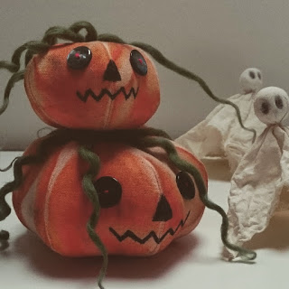 pumpkins and ghosts