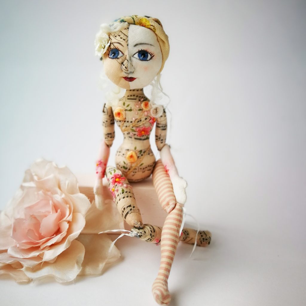 bees knees art doll