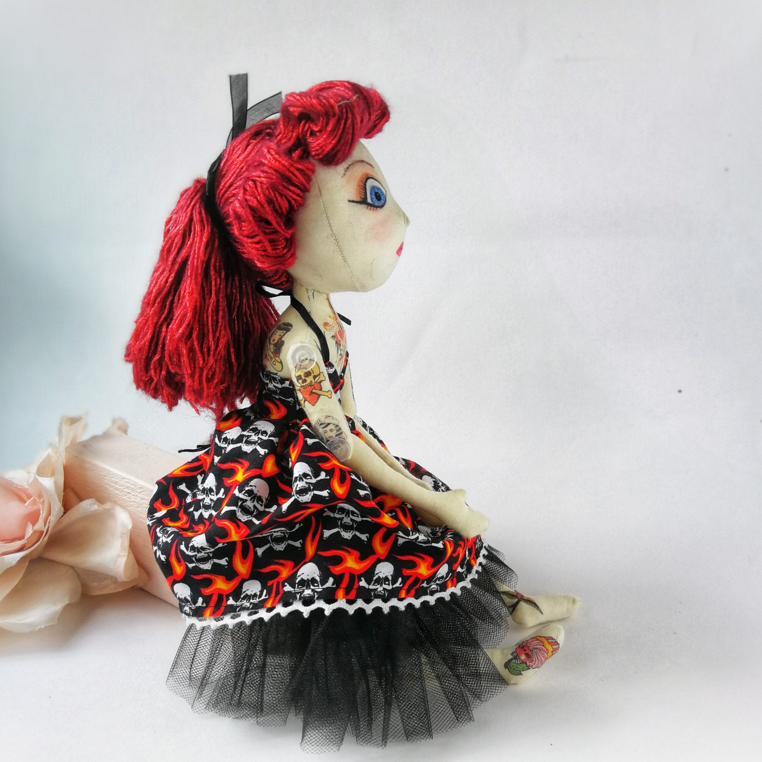 rockabilly art doll