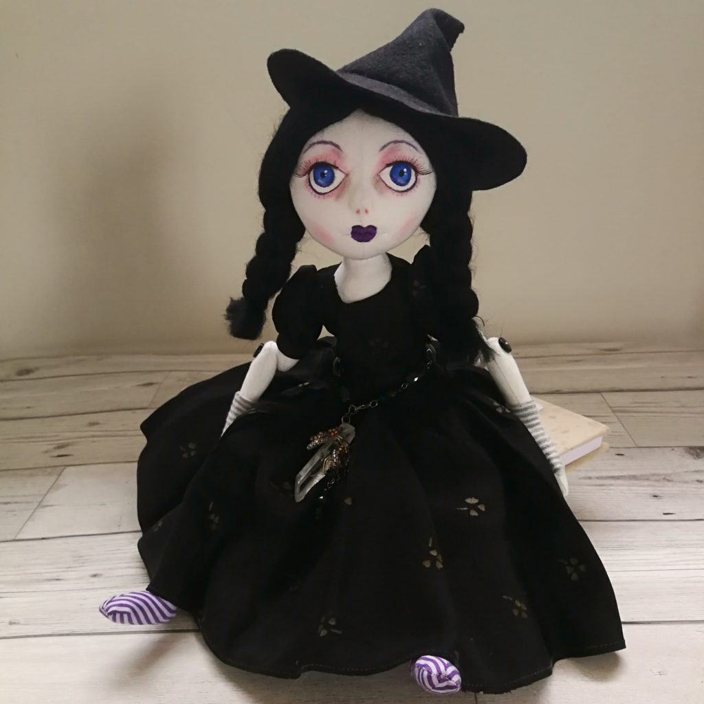 witch cloth art doll