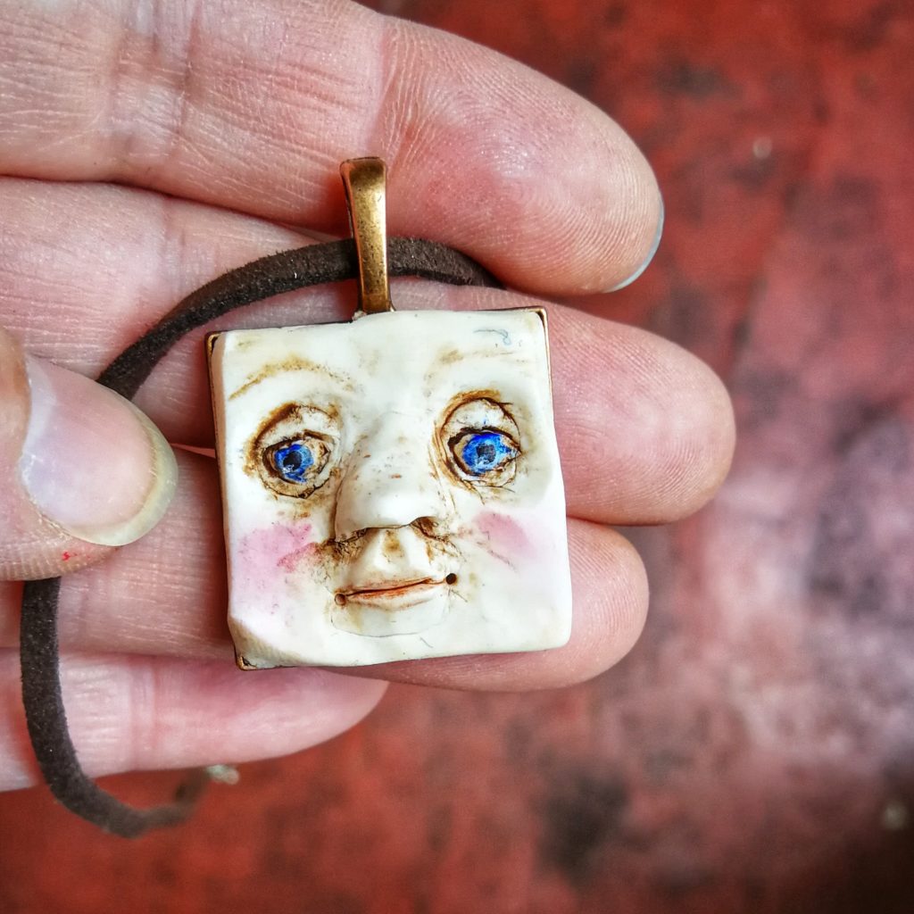 fimo clay face