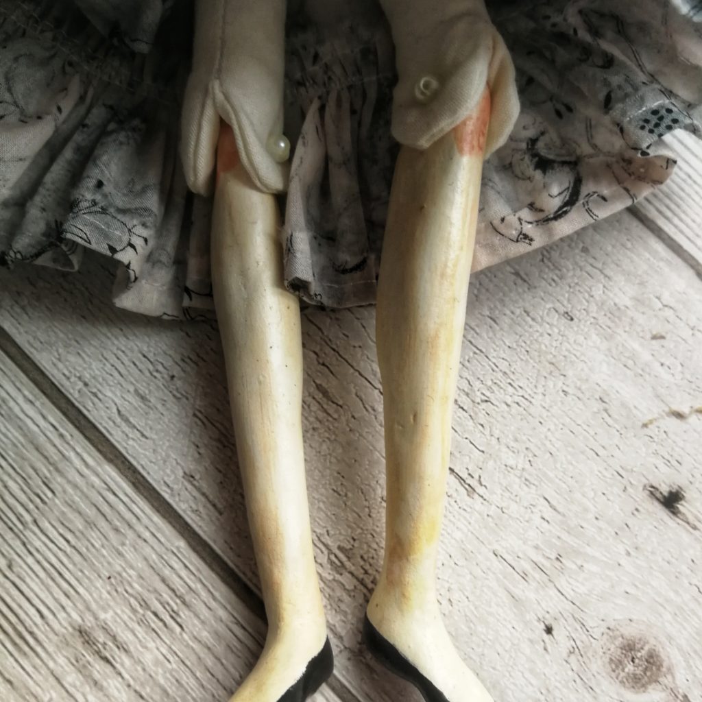 close up of knees