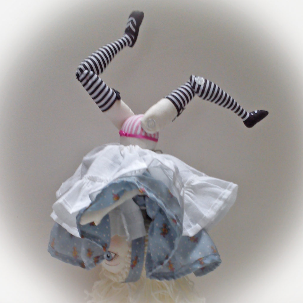 Upside down alice art doll