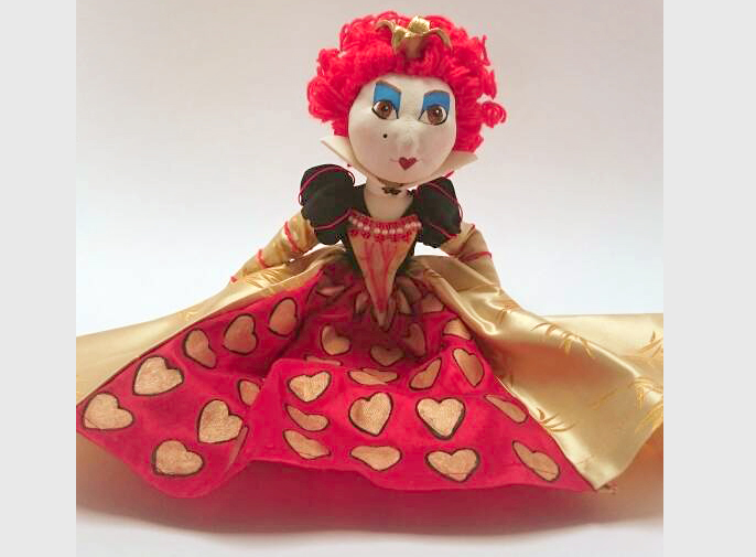 The Queen of Hearts Art doll