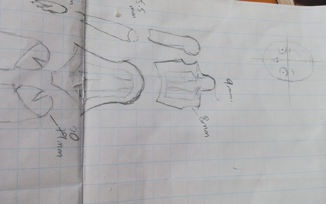 designing a template for a ball jointed doll