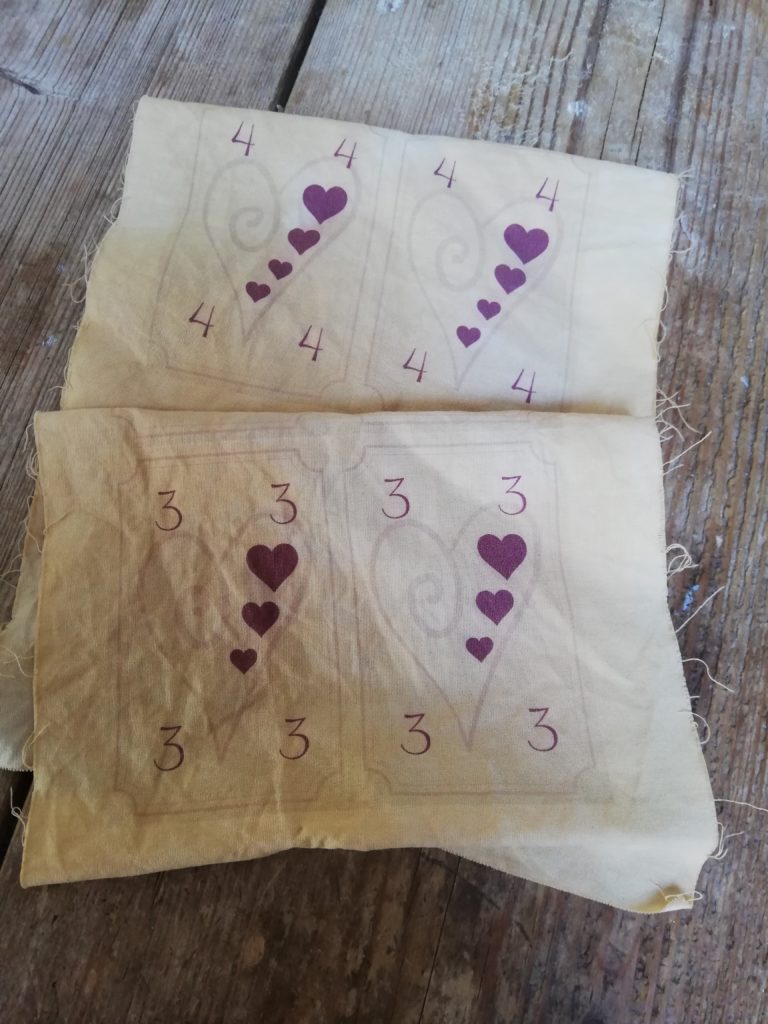 printed out playing cards