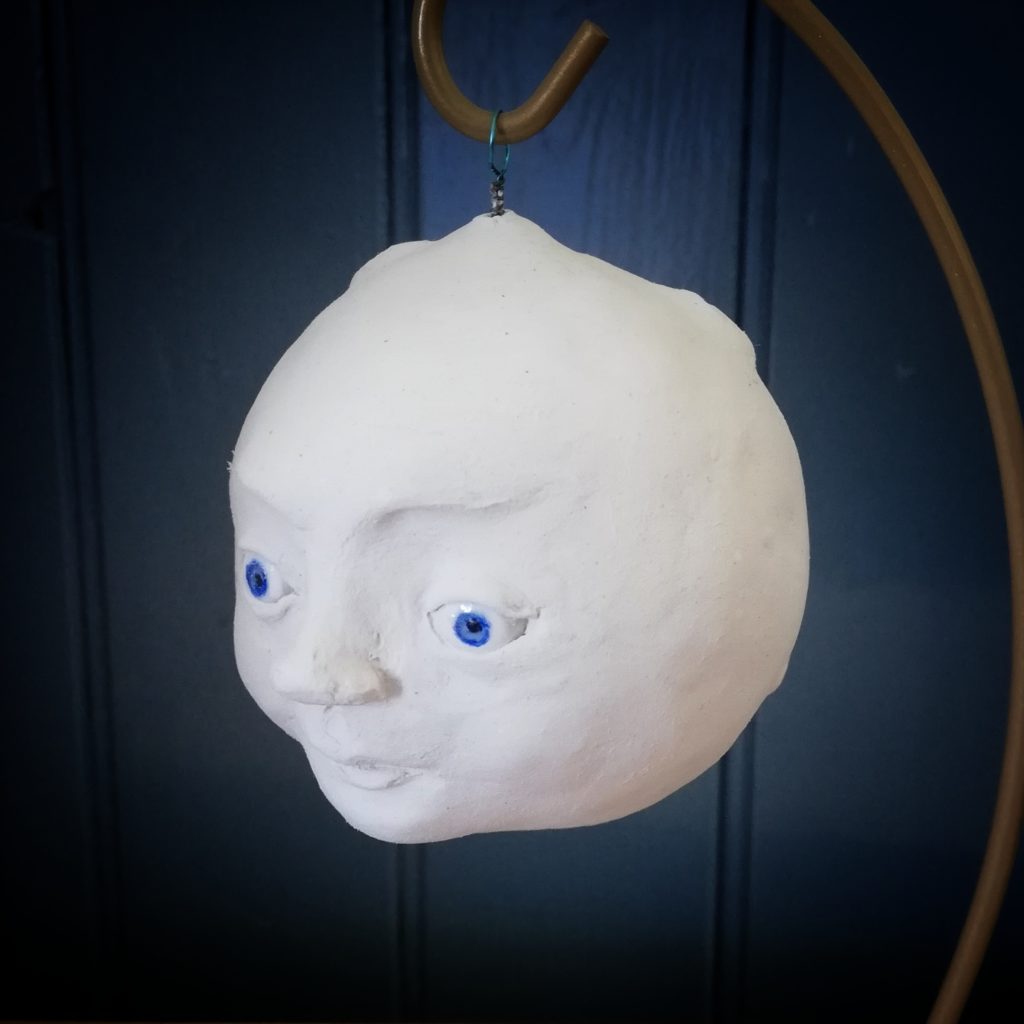 moon hanging art doll