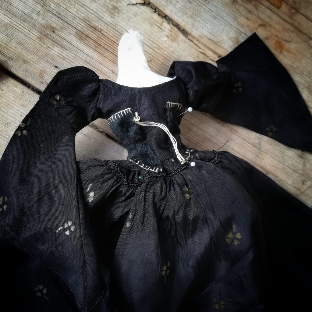 witch's dress and corset