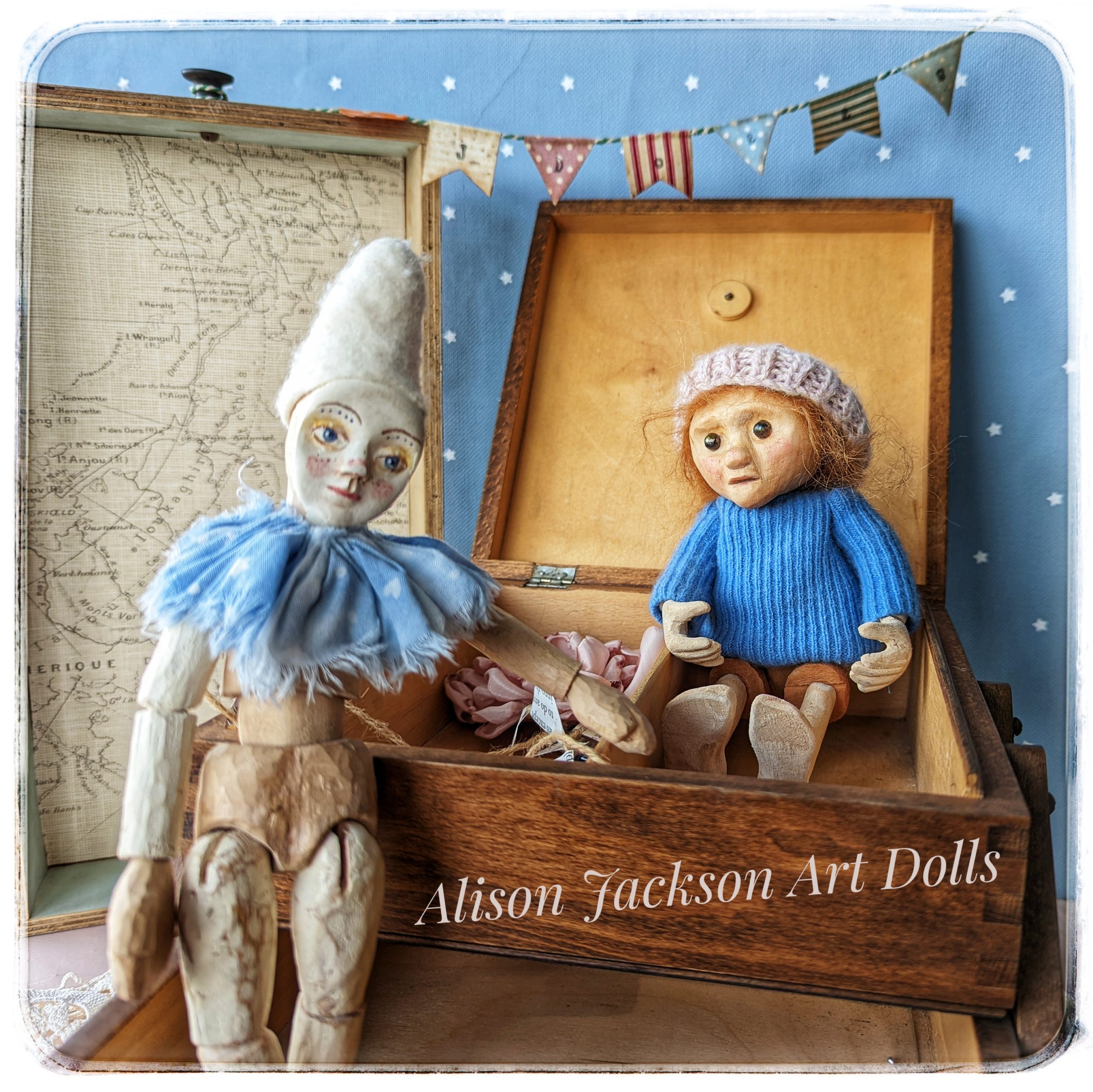 wooden art dolls