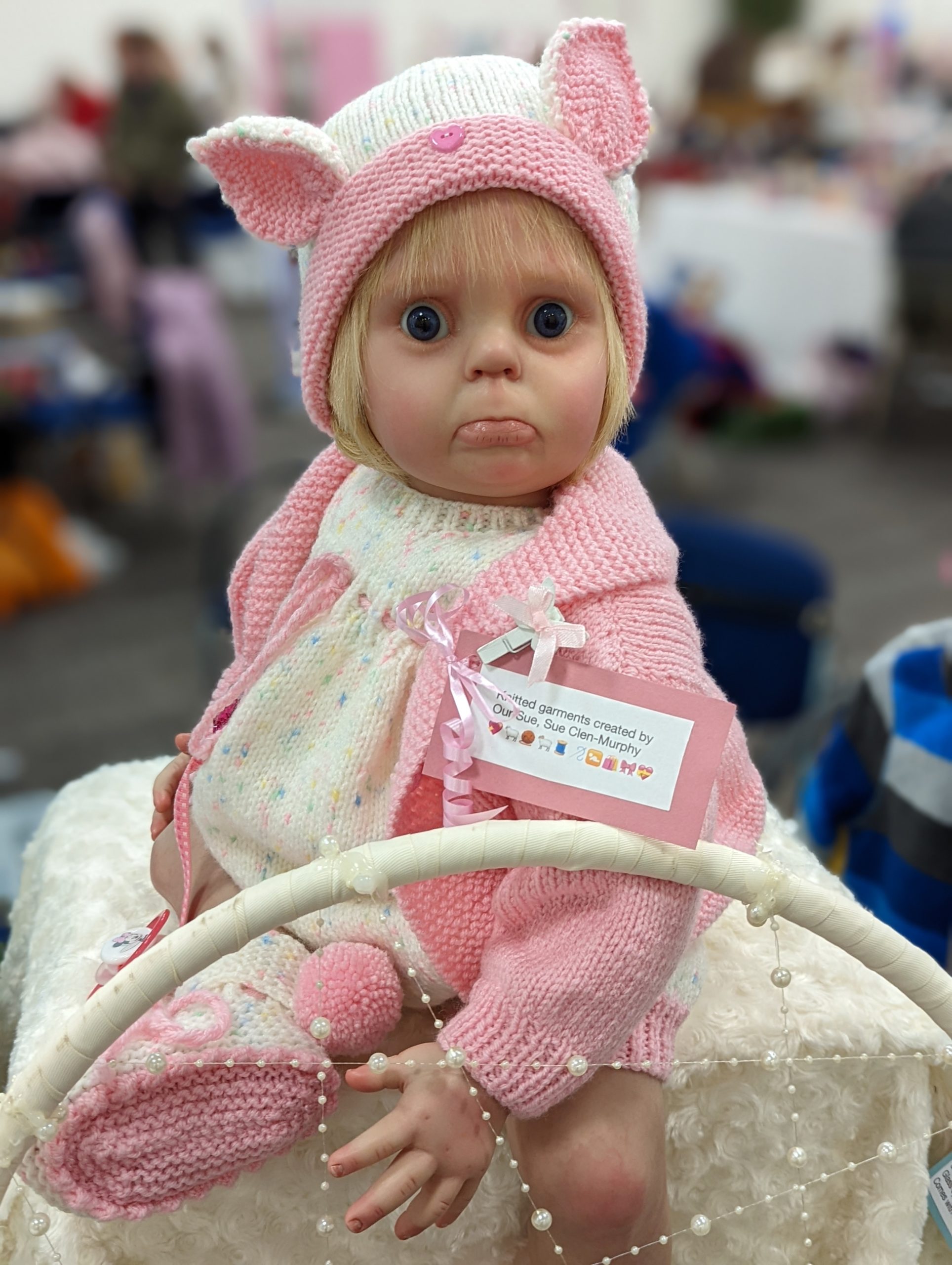 Reborn doll at the doll and teddy fair