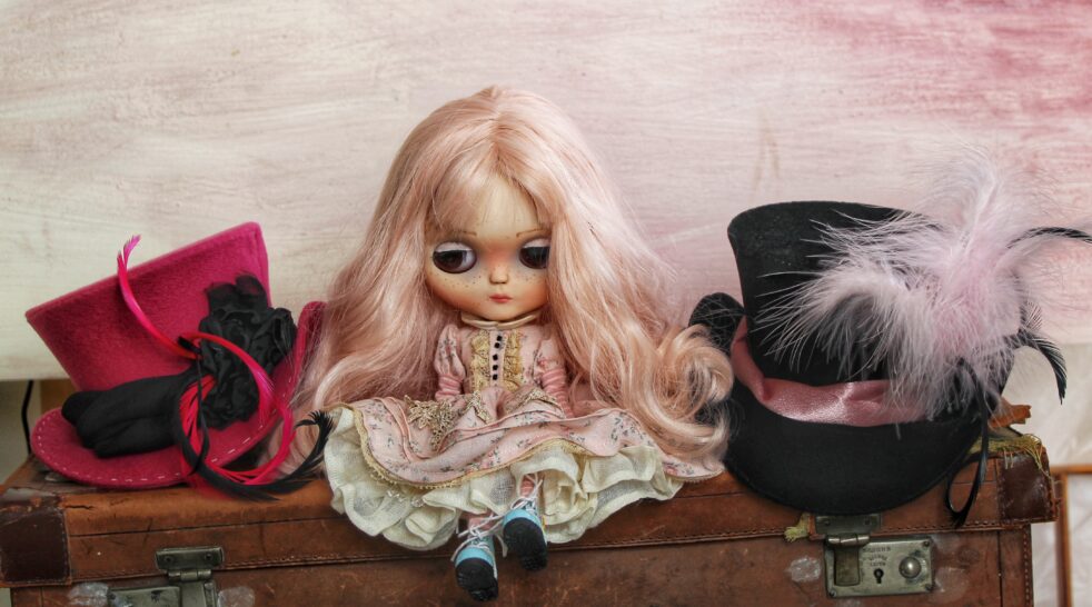 Blythe Doll with 2 top hats